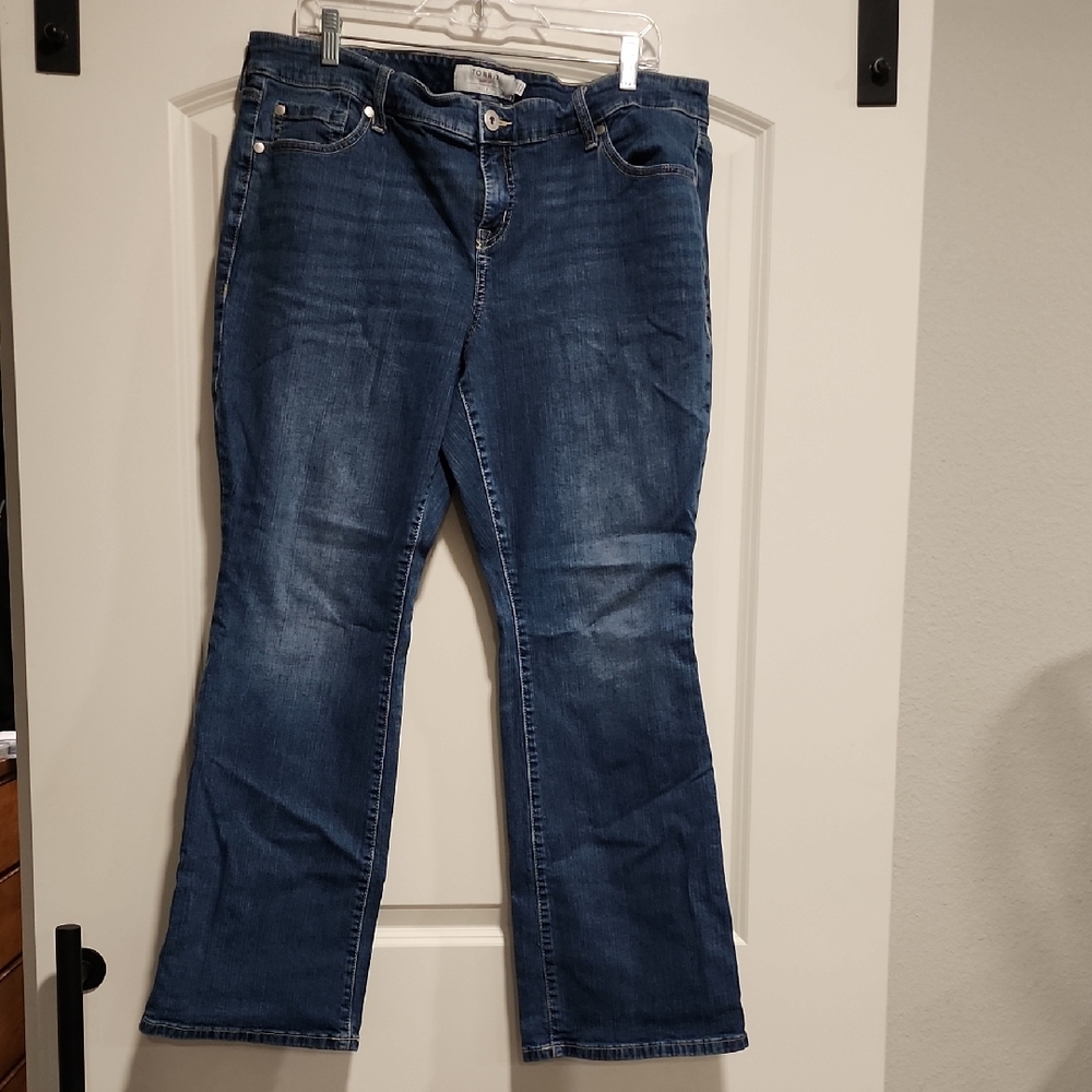 Torrid Blue Slim Bootcut Jeans